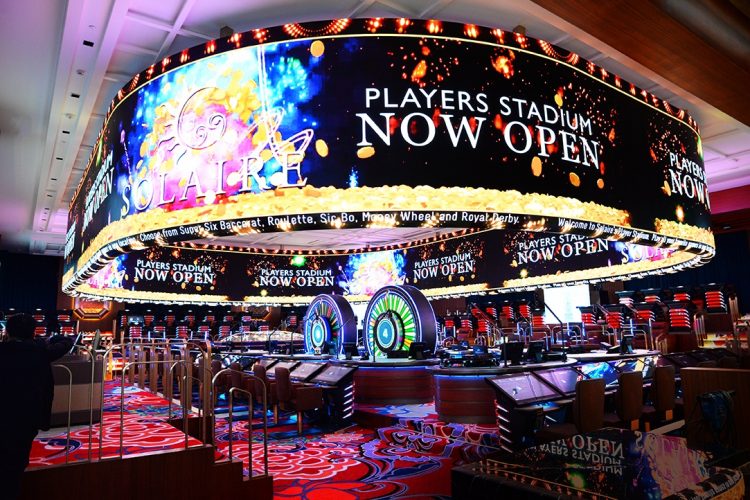 Solaire unveils new “Players Stadium” installation