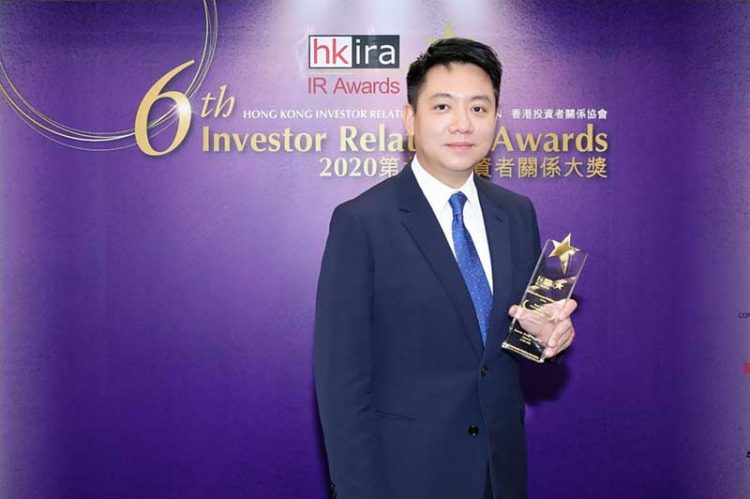 Suncity Group named “Best IR Company” at 6th HKIRA Investor Relations Awards
