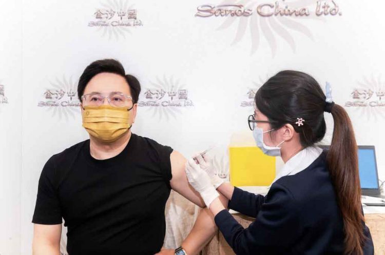 Sands China says more than 10,000 staff and families in line to complete vaccinations
