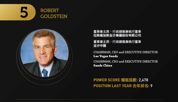 2021 Asian Gaming Power 50: Number 5 – Robert Goldstein