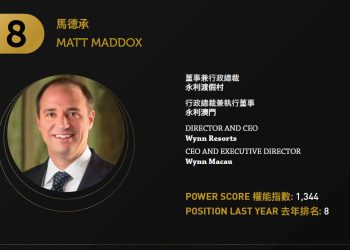 2021 Asian Gaming Power 50: Number 8 – Matt Maddox