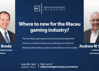 IAG Vice-Chairman and CEO Andrew W Scott to appear as special guest on Deep Knowledge Investing webinar discussing Macau’s new gaming law
