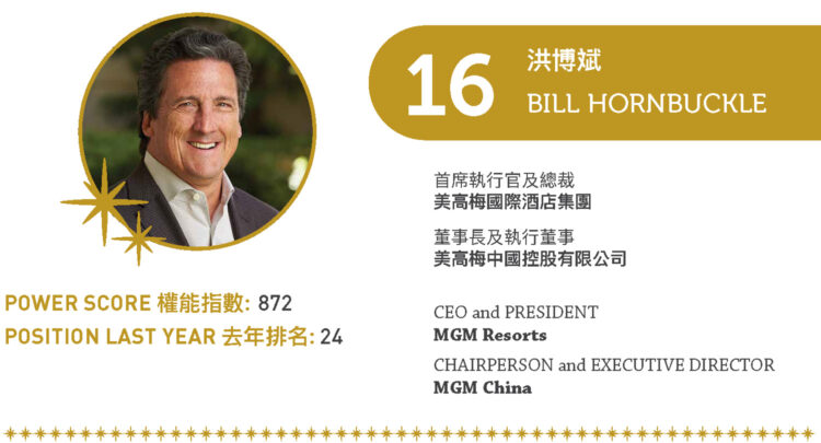 2022 Asian Gaming Power 50: Number 16 – Bill Hornbuckle