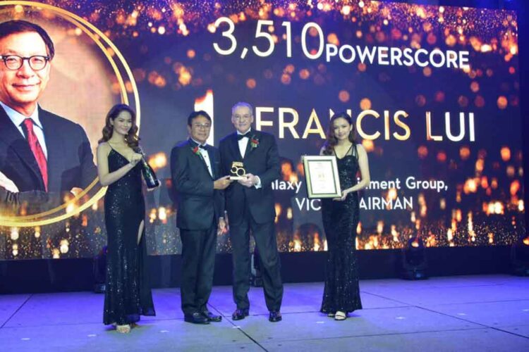 Galaxy Entertainment Group’s Francis Lui tops Asian Gaming Power 50 for fourth year in a row