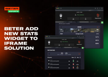BETER rolls out a new eSports statistics widget for iFrame solution