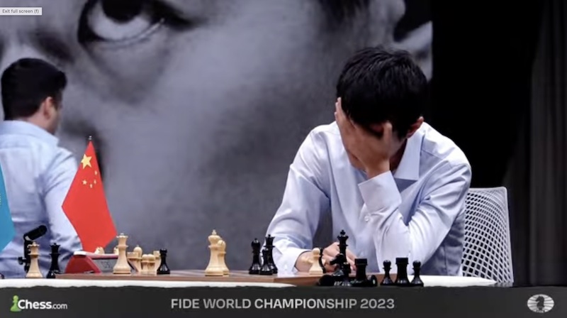 Watch how Ding Liren and Ian Nepomniachtchi cleared the board