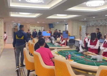 Thai police find lavish illegal casino covering two floors of hotel
