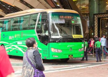 Number of operational hotel and casino shuttle buses operating in Macau down significantly in 2023