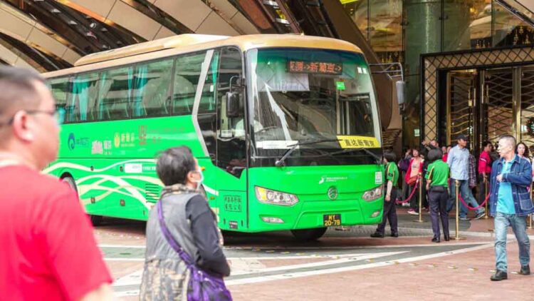 Number of operational hotel and casino shuttle buses operating in Macau down significantly in 2023