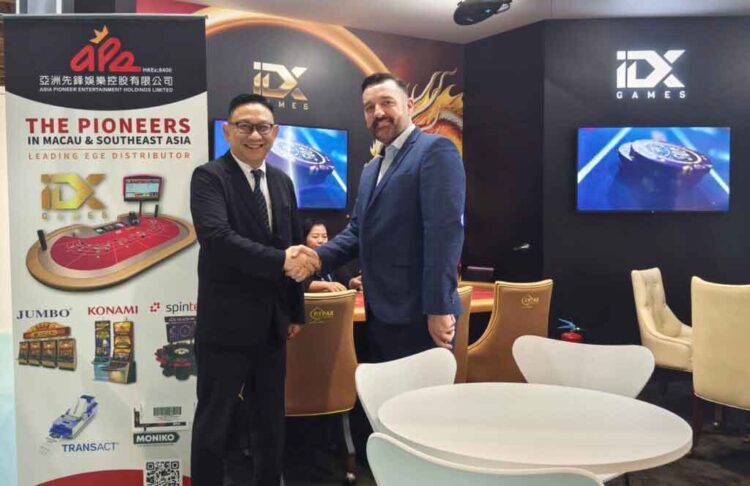 APE to distribute IDX gaming products in Macau and the Philippines