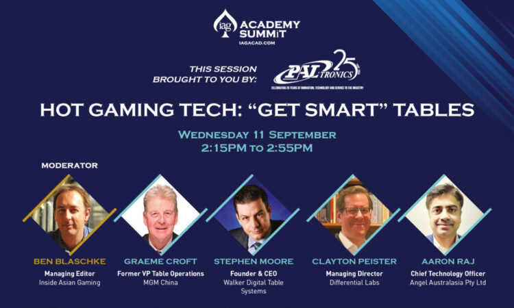 IAG Academy Summit Panel Preview: Hot Gaming Tech –  “Get Smart” Tables