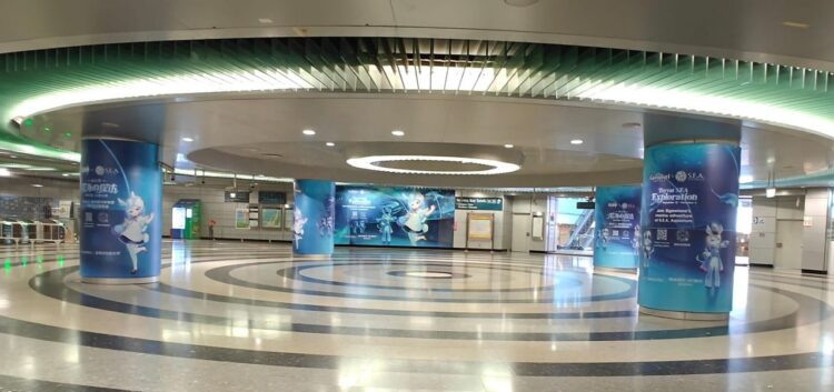 Resorts World Sentosa buys up all advertising space at Marina Bay Sands MRT station