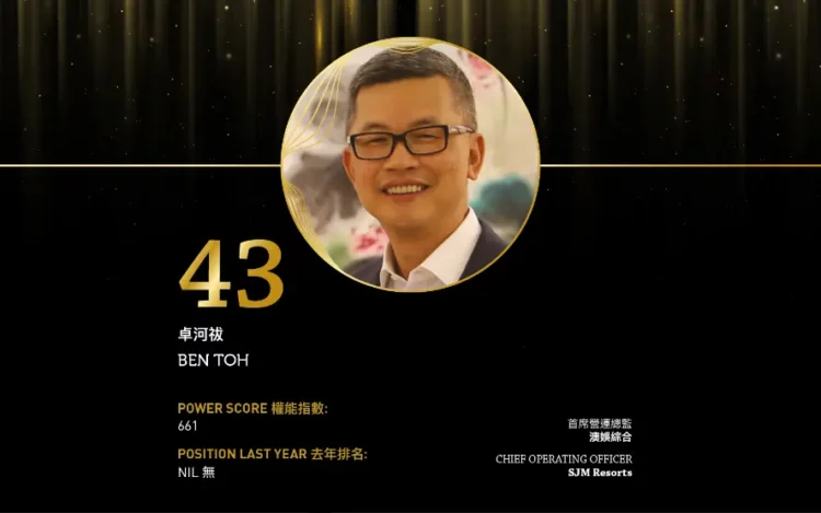2024 Asian Gaming Power 50: Number 43 – Ben Toh