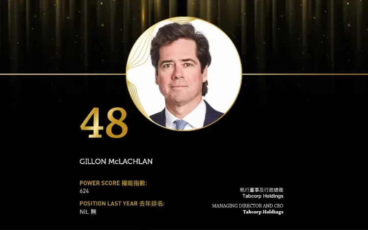 2024 Asian Gaming Power 50: Number 48 – Gillon McLachlan