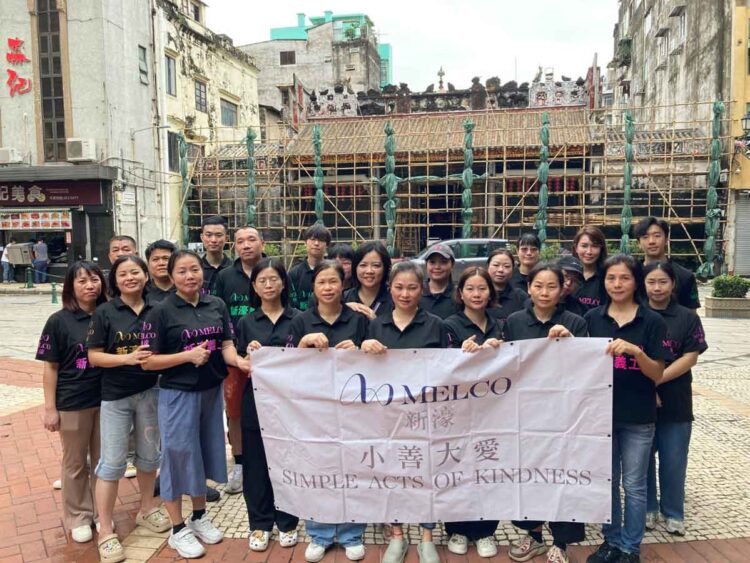 Melco volunteers assist Macau community affected by Super Typhoon Ragasa