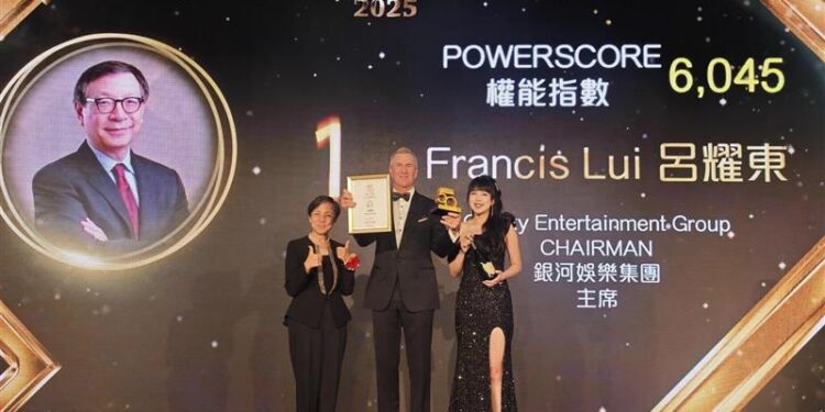Galaxy Entertainment Group’s Francis Lui tops Asian Gaming Power 50 for record seventh year in a row