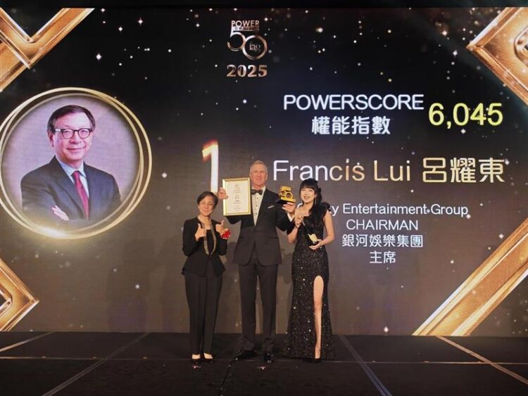 Galaxy Entertainment Group’s Francis Lui tops Asian Gaming Power 50 for record seventh year in a row